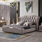 Imperial Bliss Upholstered Luxurious Bed in Red - Image 2